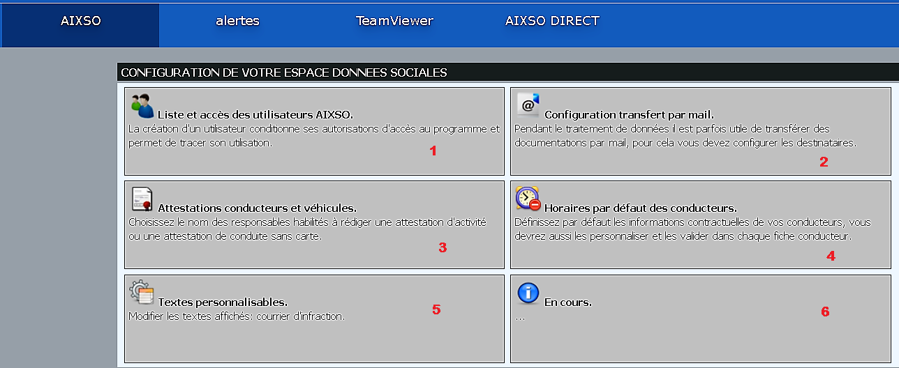 Configuration de votre espace donnes sociales